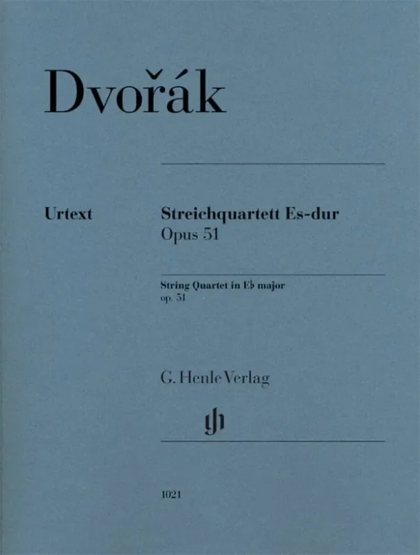Antonín Dvorák String Quartet E Flat Major Op. 51 Streichquartett