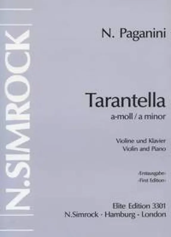 Antonio Mingotti Tarantella in A Minor Violine mit Begleitung