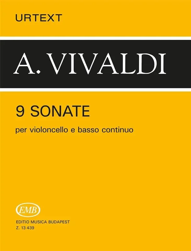 Antonio Vivaldi 9 Sonatas For Cello And Piano Cello mit Begleitung