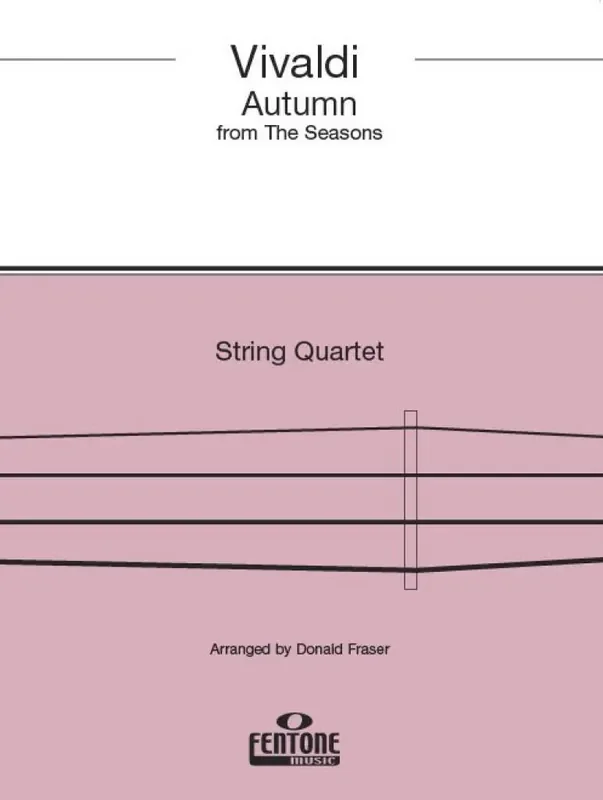 Antonio Vivaldi Autumn from ‘The Four Seasons‘ (Arr. Donald Fraser) Streichquartett