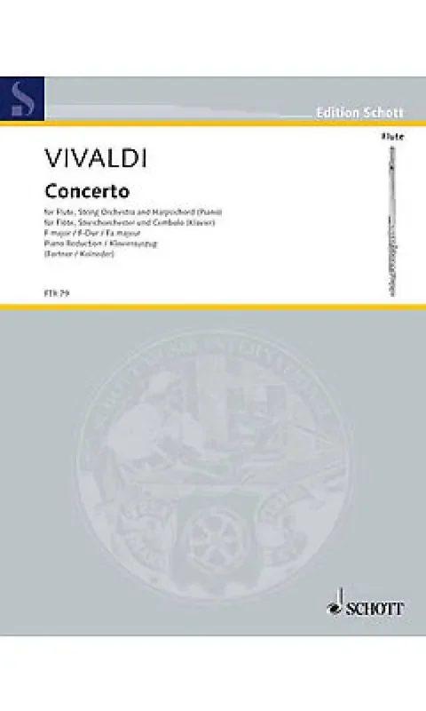Antonio Vivaldi Concert 01 Opus 10 Rv433 Flöte mit Begleitung