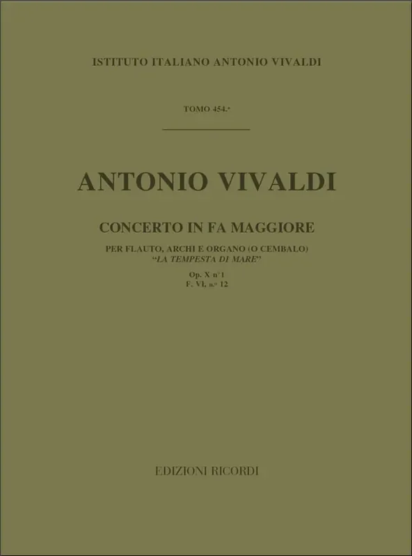 Antonio Vivaldi Concerto per Flauto ‘Il Gran Mogol‘, RV 431a Kammerensemble