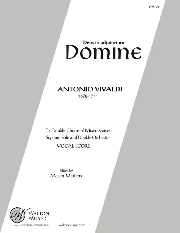 Antonio Vivaldi Deus in Adjutorium Domine (Arr. Mason Martens) Gemischter Chor mit Begleitung