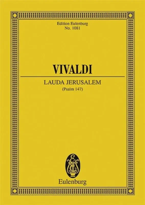 Antonio Vivaldi Lauda Jerusalem RV 609 Streichorchester mit Solo