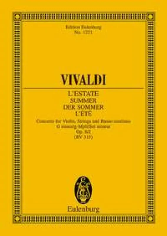 Antonio Vivaldi Spring From The Four Seasons Op. 8 No. 2 Streichensemble
