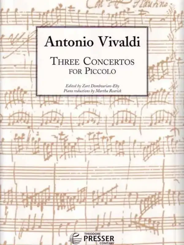 Antonio Vivaldi Three Concertos for Piccolo Piccoloflöte