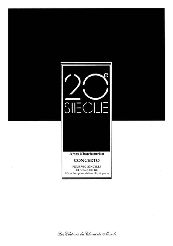 Aram Il‘yich Khachaturian Concerto Pour Violoncelle et Orchestre Orchester mit Solo