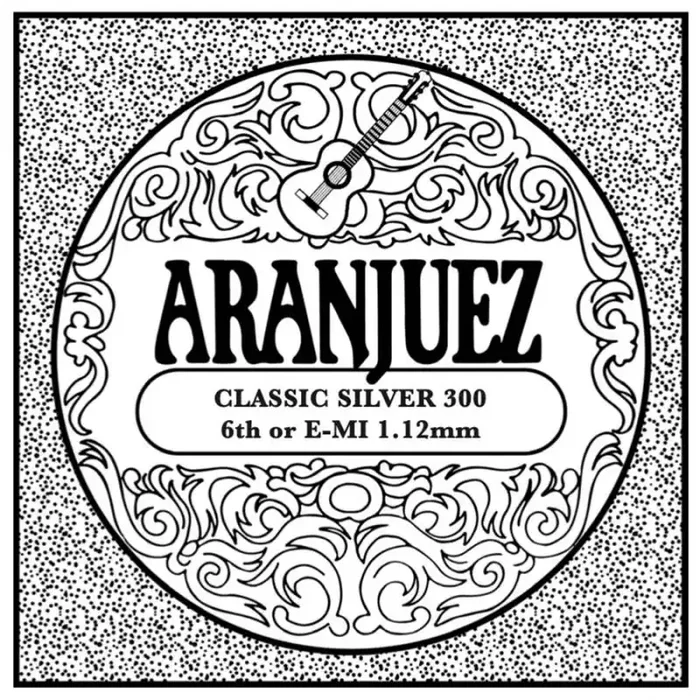 Aranjuez Classic Silver E-6 string, silverplated wound nylon, medium gauge