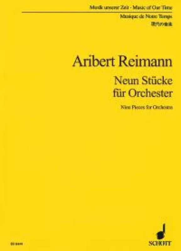 Aribert Reimann 9 Pieces Orchester