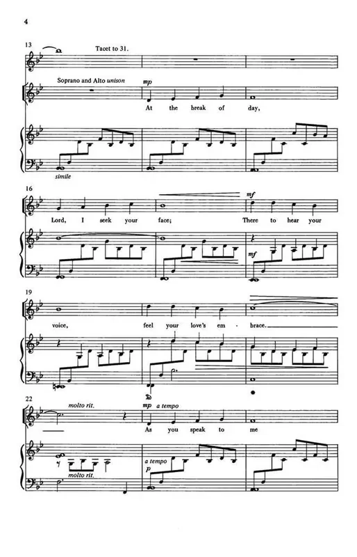 Aristeau Pires Junior At The Break Of Day (Logo De Manha) (Arr. Michael Cox) Gemischter Chor mit Klavier/Orgel