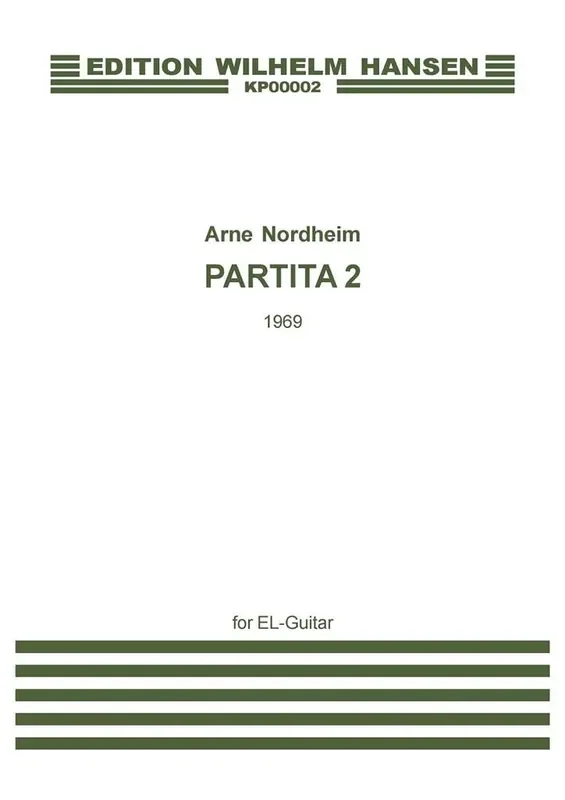 Arne Nordheim Partita 2 Gitarre Solo