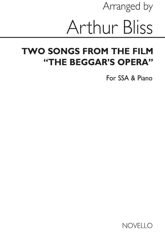 Arthur Bliss 2 Songs From The Beggars Opera Frauenchor mit Klavier/Orgel