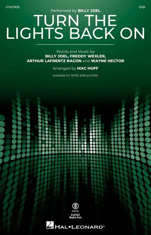 Arthur Lafrentz Bacon Turn the Lights Back On (Arr. Mac Huff) Gemischter Chor mit Begleitung