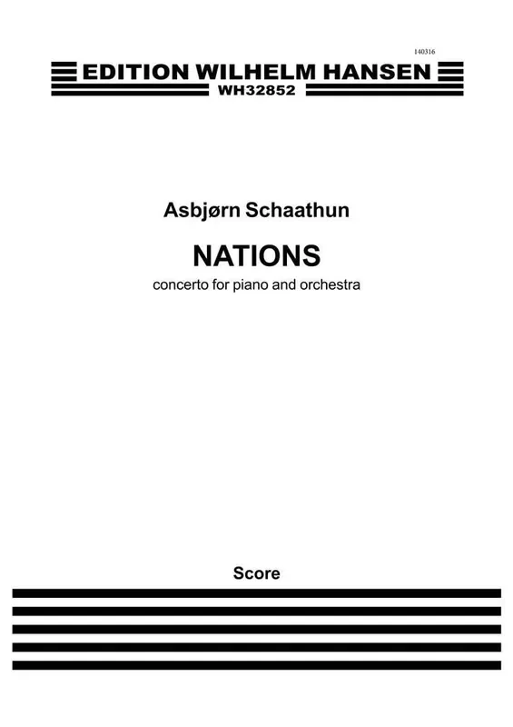 Asbjørn Schaathun Nations – Concerto For Piano and Orchestra Orchester mit Solo