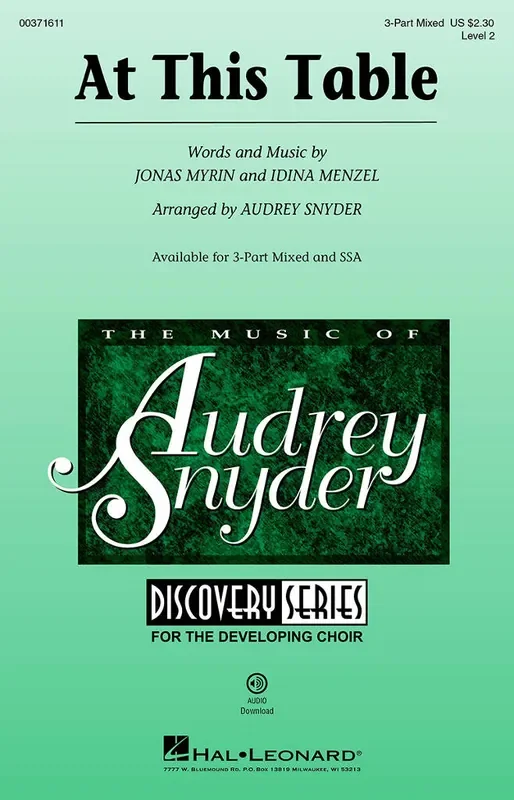 At This Table Gemischter Chor mit Begleitung