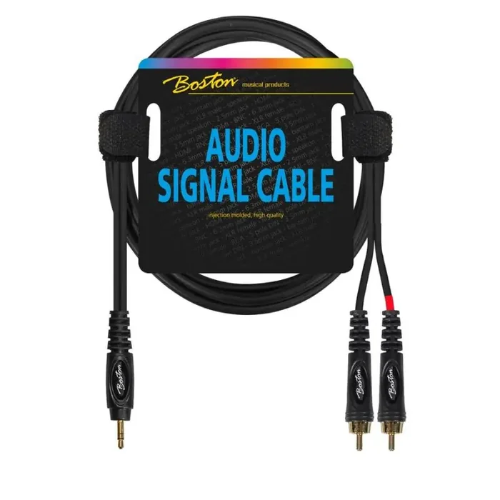Audio signaalkabel, 2x RCA naar 3.5mm jack stereo, 1.5 meter