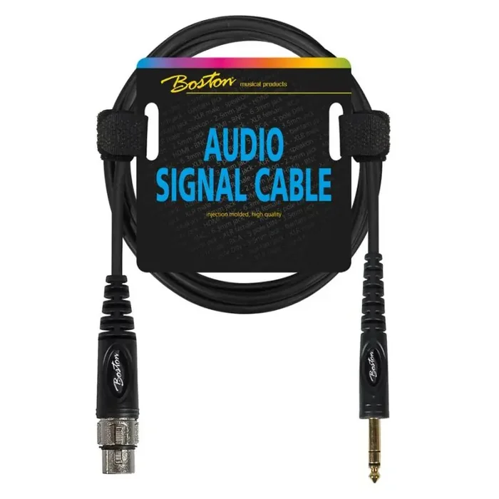 Audio signaalkabel, XLR female naar 6.3mm jack stereo, 6 meter