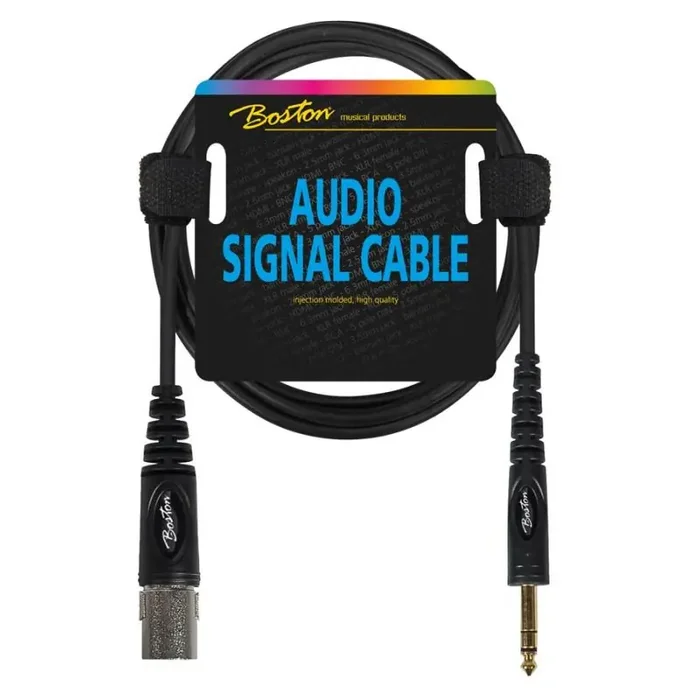 Audio signaalkabel, XLR male naar 6.3mm jack stereo, 6 meter