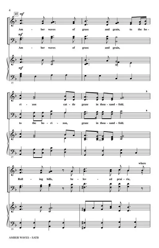Audrey Snyder Amber Waves Gemischter Chor mit Begleitung
