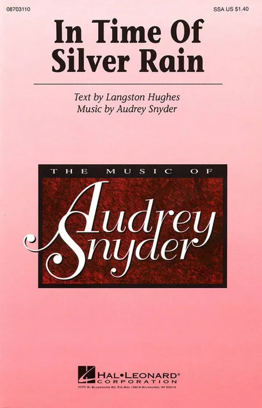 Audrey Snyder In Time of Silver Rain Frauenchor mit Begleitung