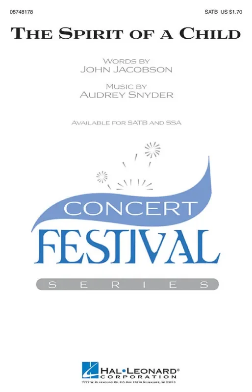 Audrey Snyder The Spirit of a Child Gemischter Chor mit Begleitung