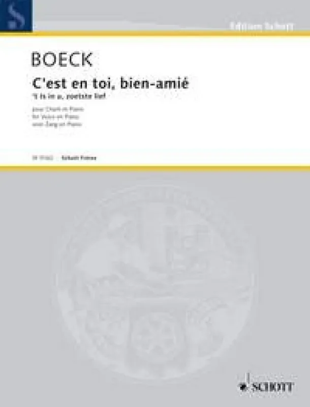 August de Boeck C‘est en toi, bien-aime Gesang mit Klavier
