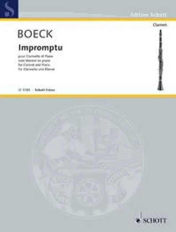 August de Boeck Impromptu Klarinette mit Begleitung