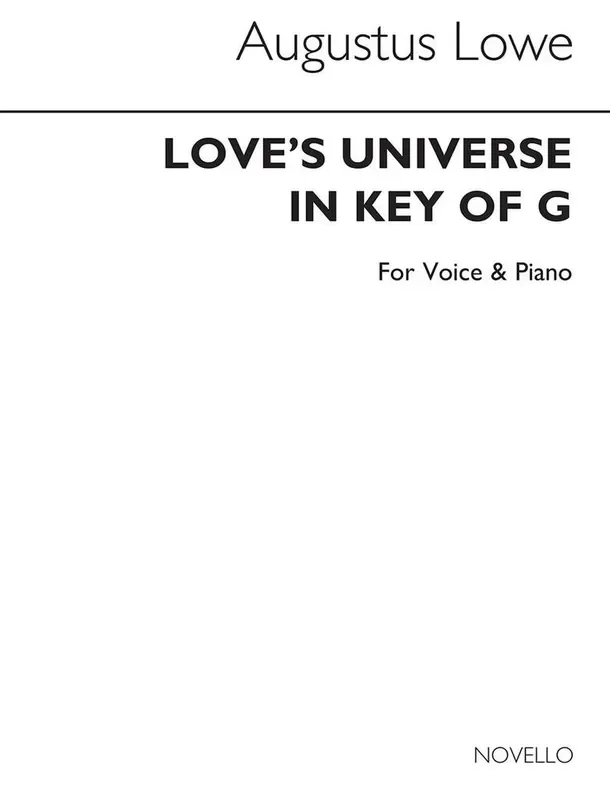 Augustus Lowe Love‘s Universe Gesang mit Klavier