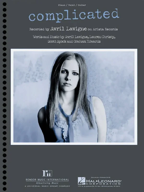 Avril Lavigne Complicated Gesang mit Klavier