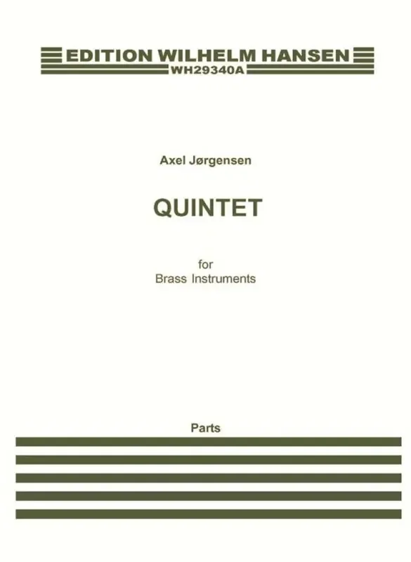 Axel Borup Jørgensen Quintet For Brass Instruments Blechbläser Ensemble