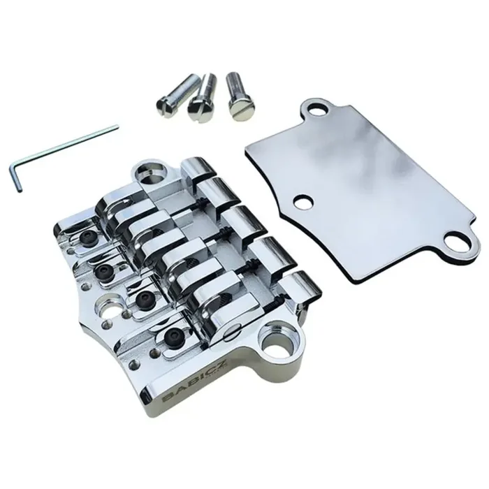 Babicz FCH 3-Point 4-String G-Style Bass Bridge – Chrome