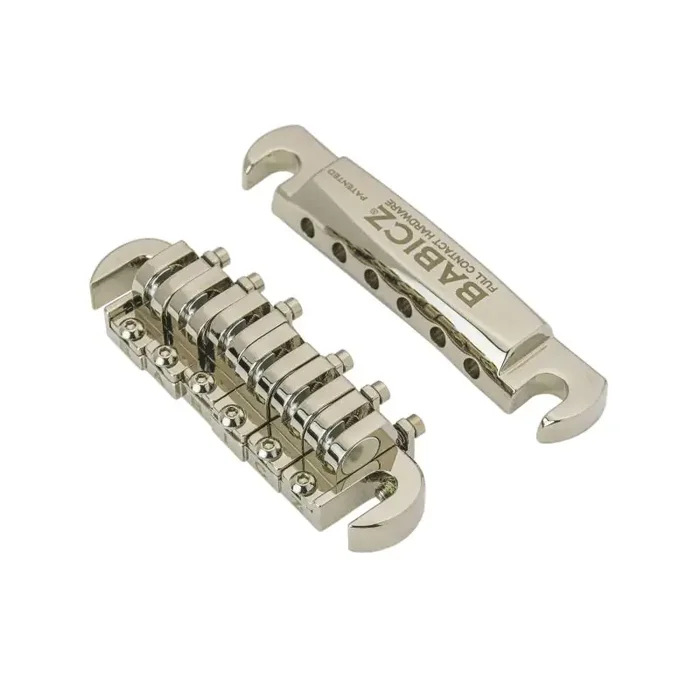 Babicz FCH OEM Tune-O-Matic Arched Plate (LP Style) – Nickel