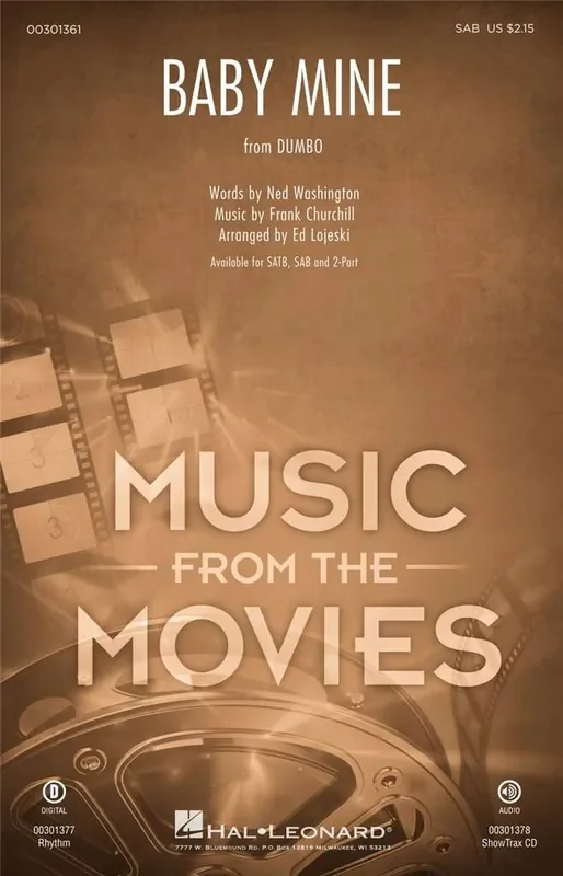 Baby Mine (Arr. Ed Lojeski) Gemischter Chor mit Begleitung