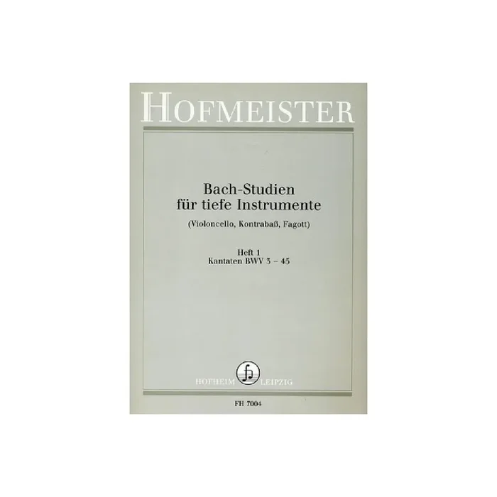 Bach-Studien für tiefe Instrumente Band 1