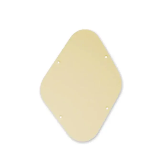 Back plate, potmeters cavity, ivory, 1 ply, LP-model