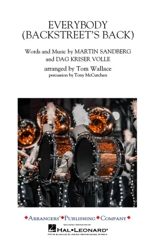 Backstreet Boys Everybody (Backstreet‘s Back) (Arr. Tom Wallace) Marching Band
