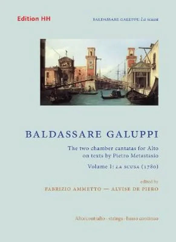 Baldassare Galuppi The two chamber cantatas for Alto Vol. 1 Band 1 Kammerensemble