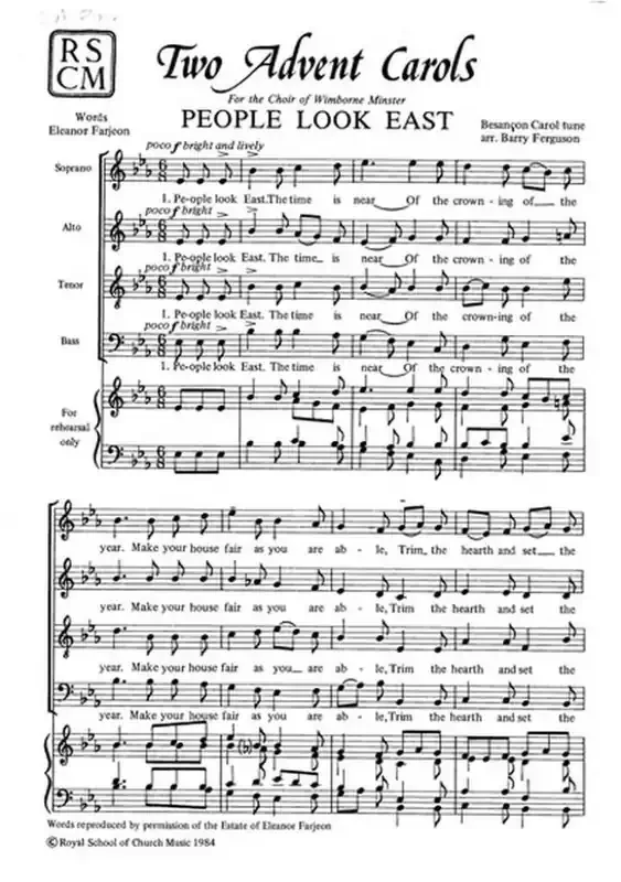 Barry Ferguson Two Advent Carols Gemischter Chor mit Begleitung