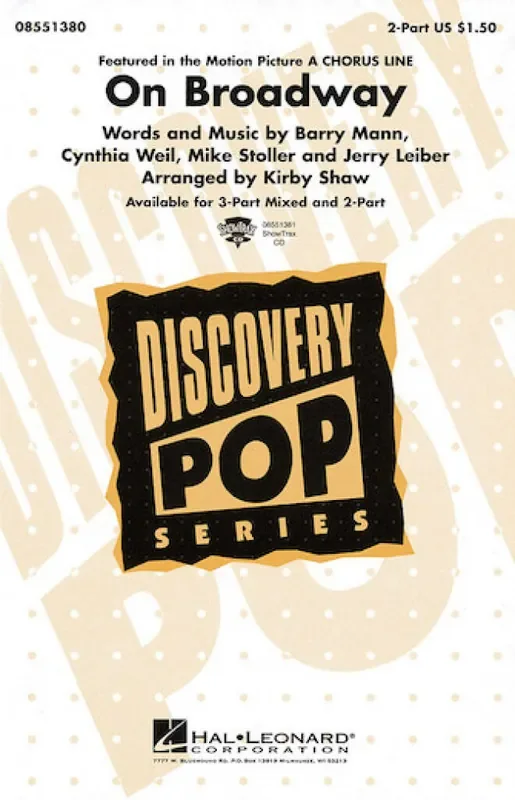 Barry Mann On Broadway (Arr. Kirby Shaw) Gemischter Chor mit Klavier/Orgel