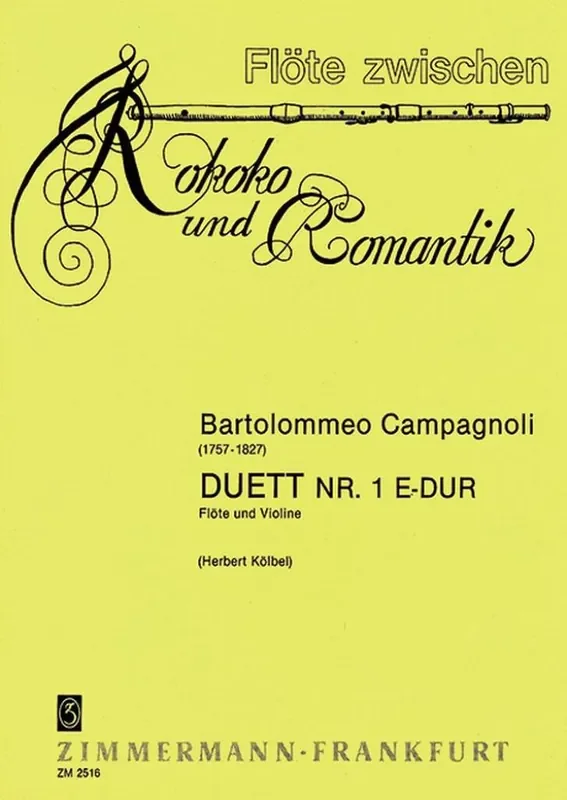 Bartolomeo Campagnoli Drei Duette (Arr. Herbert Kölbel) Flöte mit Begleitung