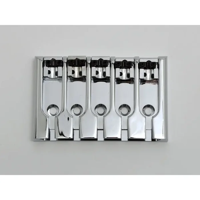 Basbrug 5-snaar massief 3-D brug Chrome
