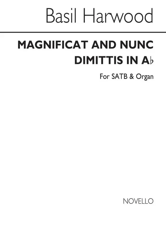 Basil Harwood Magnificat And Nunc Dimittis In A Flat Gemischter Chor mit Klavier/Orgel