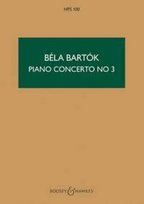Béla Bartók Piano Concerto No.3 Orchester mit Solo