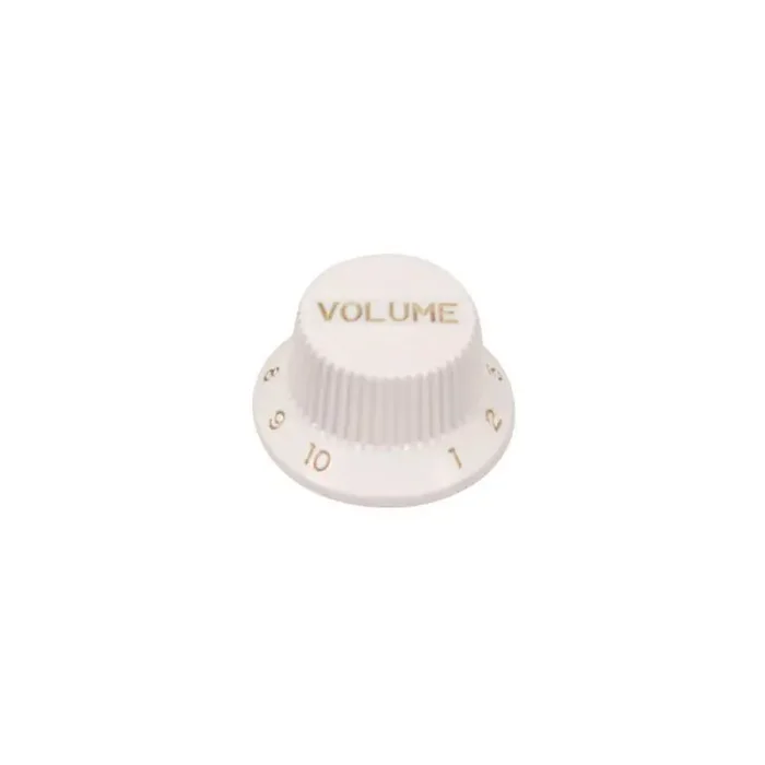 Bell knob,Strat, white, volume
