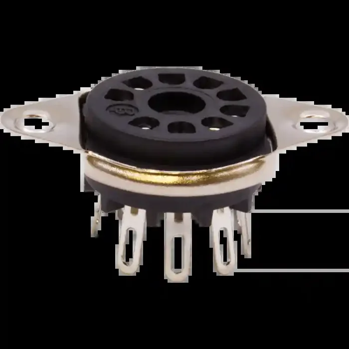 Belton Socket 9 Pin, Chassis, Zwart