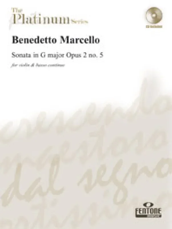 Benedetto Marcello Sonata in G major Opus 2 No. 5 Violine Solo