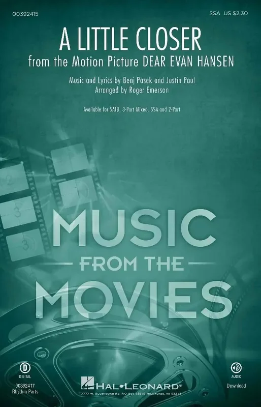 Benj Pasek A Little Closer (Arr. Roger Emerson) Frauenchor mit Begleitung