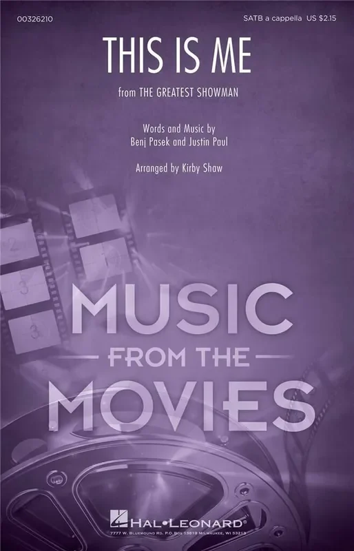 Benj Pasek This Is Me (Arr. Kirby Shaw) Gemischter Chor A cappella