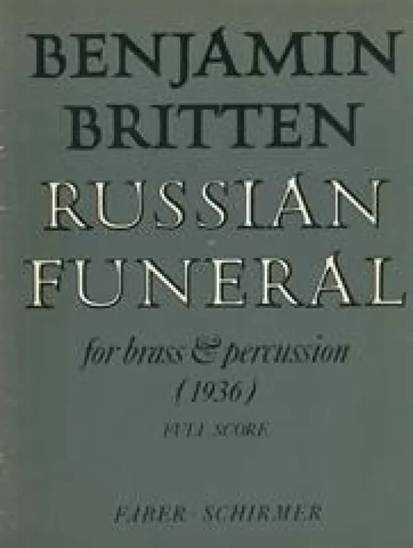 Benjamin Britten Russian Funeral Blechbläser Ensemble
