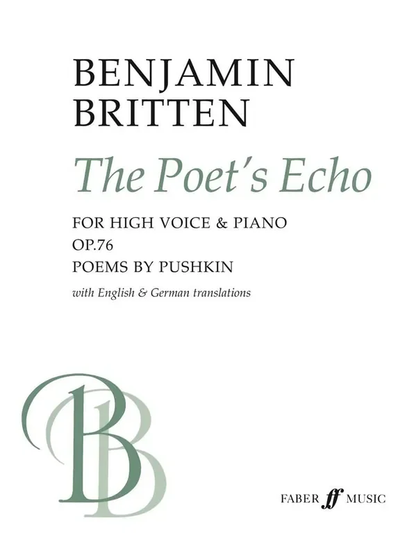 Benjamin Britten The Poet‘s Echo Op.76 Gesang mit Klavier